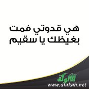 هي قدوتي فمت بغيظك يا سقيم!