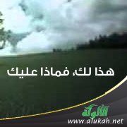 هذا لك، فماذا عليك؟