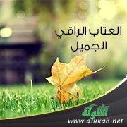 العتاب الراقي الجميل