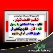 شرح حديث: اتقوا اللعانين