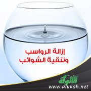 إزالة الرواسب وتنقية الشوائب