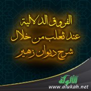 الفروق الدلالية عند ثعلب من خلال شرح ديوان زهير: دراسة تحليلية نقدية