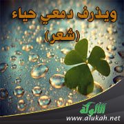 ويذرف دمعي حياء (شعر)