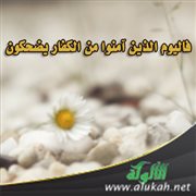 فاليوم الذين آمنوا من الكفار يضحكون