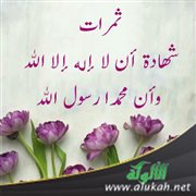 ثمرات شهادة أن لا إله إلا الله وأن محمدا رسول الله