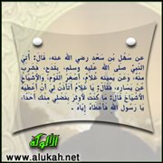 ما كنت لأوثر بفضلي منك أحدا