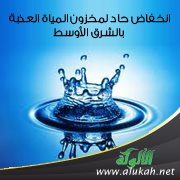 انخفاض حاد لمخزون المياة العذبة بالشرق الأوسط