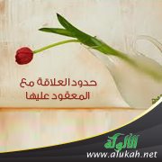 حدود العلاقة مع المعقود عليها