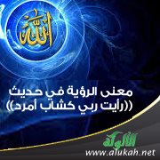 معنى الرؤية في حديث: (( رأيت ربي كشاب أمرد ))