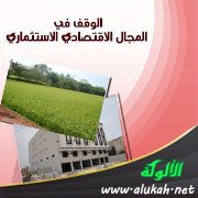 الوقف في المجال الاقتصادي الاستثماري ( أهميته وأمثلته وآثاره )