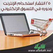 انتشار استخدام الإنترنت ودوره في التسوق الإلكتروني