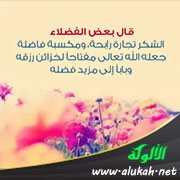 الشكر تجارة رابحة (حكمة في صورة)