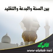 بين السنة والبدعة والتقليد