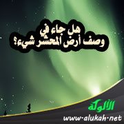 هل جاء في وصف أرض المحشر شيء؟